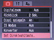 Canon PowerShot S2 IS Setup Menü 2 [Foto: MediaNord]