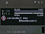 Olympus mju Digital 800 - Blendeneinstellung [Foto: MediaNord]
