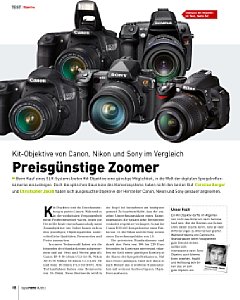 DigitalPhoto&nbsp;Objektiv-Vergleichstest&nbsp;Kit-Objektive von Canon, Nikon und Sony im Test