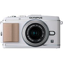 Olympus Pen E-P3 mit 14-42 mm II R weiß/silber Vorführgerät