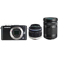 Olympus Pen E-PL3 mit 14-42 mm II R und 40-150 mm R