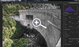 DxO Labs Filmpack 3 – zweigeteilte Vorschauansicht mit Filmkornsimulation [Foto: MediaNord]