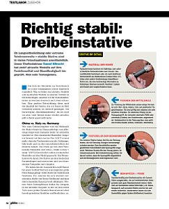 DigitalPhoto&nbsp;Stativ-Vergleichstest&nbsp;Zwölf Stative im Vergleichstest