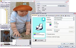 Bild 3: Bilderdruck auf einem Fotodrucker mittels FixFoto [Screenshot: MediaNord]