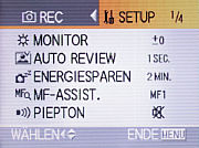 Panasonic Lumix DMC-LX1 Kamerasetup  [Foto: MediaNord]