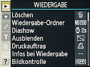 Nikon D200 Wiedergabe Menü  [Foto: MediaNord]