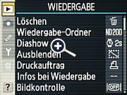 Nikon D200 Wiedergabe Menü  [Foto: MediaNord]