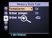 Sony DSC-R1- Memory Stick Tool   [Foto: MediaNord]