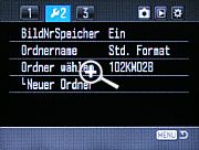 Konica Minolta Dynax 5D – Setup Menü 2   [Foto: MediaNord]
