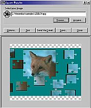 Jigsaw Puzzler – Hauptauswahl [Screenshot: PhotoWorld]