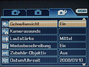 Kamera Setup Menü 3  [Foto: MediaNord]