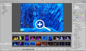 Apple Aperture – Leuchttisch [Screenshot: MediaNord]
