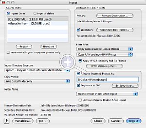 Photo Mechanic 4.4 – Ingest  [Foto: Mike Schelhorn]