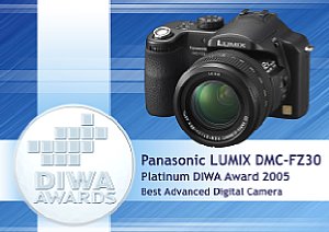 DIWA Platin Award Panasonic Lumix DMC-FZ30 [Foto: DIWA]