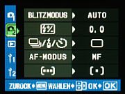 Olympus E-330 Aufnahme Menü 2 [Foto: MediaNord]