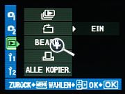 Olympus E-330 Wiedergabe Menü [Foto: MediaNord]