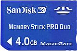 Sandisk Memory Stick PRO Duo 4GByte [Foto: SanDisk Corporation]