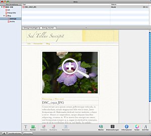 Ein Fotoblog mit iWeb [Screenshot: Torsten Kieslich]