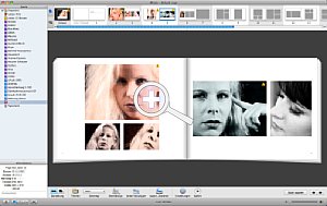 Bildanordnung in einem Fotobuch [Screenshot: Torsten Kieslich]