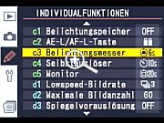 Nikon D2Xs Individualfunktionsmenü [Foto: MediaNord]