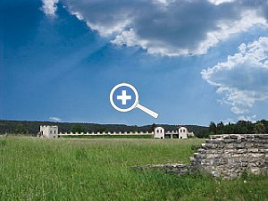 Bild 2: Diese Wolken wurden einem anderen Foto entnommen und in das Bild vom Limes verpflanzt [Foto: Martin Vieten]