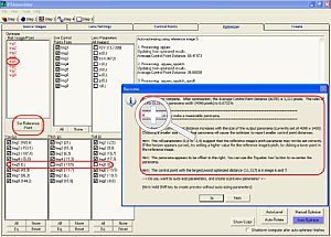 Automatische und manuelle Kontrollpunkt-Setzung[Foto: Dr Bernd Schäbler]