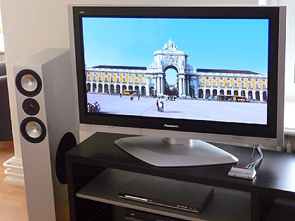 Der Panasonic HDTV Photo Viewer stellt Digitalfotos in überzeugender Qualität auf dem Panasonic HD-Ready Plasma-Fernseher dar [Foto: MediaNord]