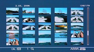 Panasonic HDTV Photo Player DMW-SDP1 Bildschirmmenü [Foto: MediaNord]