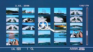 Panasonic HDTV Photo Player DMW-SDP1 Bildschirmmenü [Foto: MediaNord]