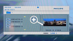 Philips DVP5960 Fotowiedergabe Bildschirmmenü [Foto: MediaNord]