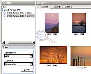 Die Suchfunktion stöbert alle Fotos mit dem Stichwort auf. Mit einem Klick springt man in die Sammlung und erhält die Bezeichnung der CD [Foto: Photoworld]