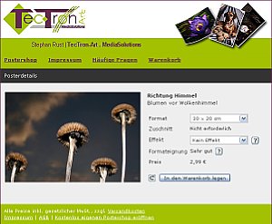 Postershop mit Blumenmotiv [Foto: posterXXL]