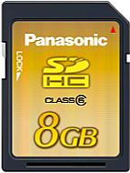Panasonic SDHC-Karte 8GByte [Foto: Panasonic]