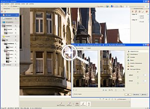 PicaJetFX - Hauptfenster mit Arbeitsfeld für Bildoptimierung [Foto: Dr. Bernd Schäbler]