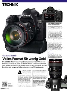 ProfiFoto&nbsp;Kamera-Einzeltest&nbsp;Test: Canon EOS 6D