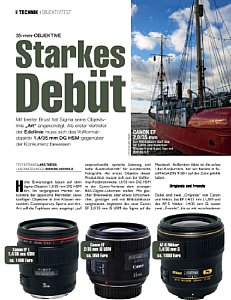 fotoMagazin&nbsp;Objektiv-Vergleichstest&nbsp;35-mm-Objektive im Test