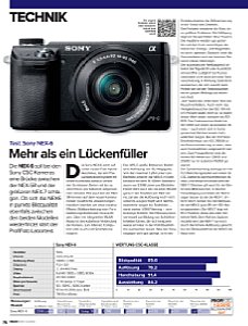ProfiFoto&nbsp;Kamera-Einzeltest&nbsp;Test: Sony NEX-6