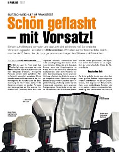 fotoMagazin&nbsp;Ratgeber-Artikel&nbsp;Blitzschmeichler im Test