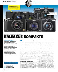 DigitalPhoto&nbsp;Kamera-Vergleichstest&nbsp;Edle Kompaktkameras im Vergleich
