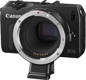 Canon EOS M mit EF-EOS M Mount Adapter [Foto: Canon]