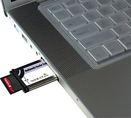 Sonnet Multimedia CardReader ExpressCard 34 am MacBook Pro Expresscard Slot [Foto: Sonnet]