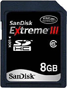 SanDisk Extreme III SDHC-Linie [Foto: Sandisk]
