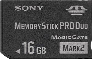 Sony Memory Stick PRO Duo 16GB [Foto: Daniela Schmid]