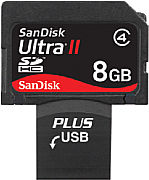 SanDisk Ultra II SDHC Plus Karte mit 8 GB [Foto: SanDisk]