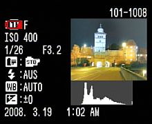 Fujifilm FinePix S100FS Wiedergabemodus Detailinformation [Foto: MediaNord]