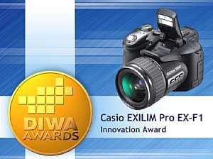 DIWA Innovation Award für die Casio EXILIM Pro EX-F1 [Foto: DIWA]