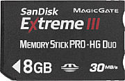 SanDisk Extreme III Memory Stick PRO-HG Duo 8 GB [Foto: SanDisk]