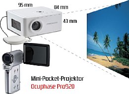 Mini-Pocket Projektor Ocuphase 920 [Foto: Jay-Tech]