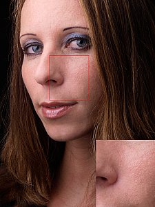 Hautweichzeichnung durch Gradationsänderung [Foto: Harm-Diercks Gronewold]