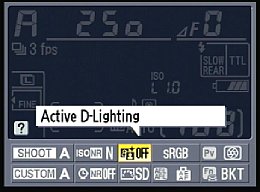 Nikon D300S – Parametereinstellung auf Infobildschirm [Foto: MediaNord]